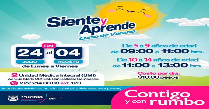 Anuncia SMDIF curso de verano para padres e hijos