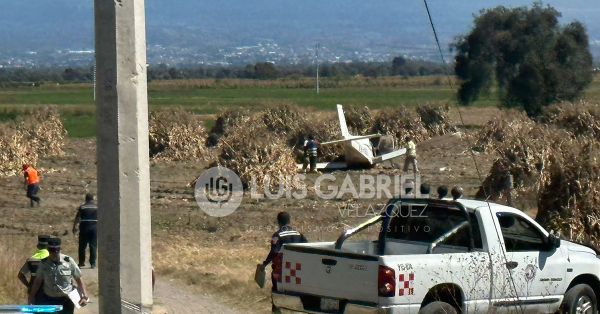 Descarta PC lesionados tras desplome de avioneta en Huejotzingo