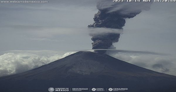 Registra Popocatépetl 392 exhalaciones en 24 horas