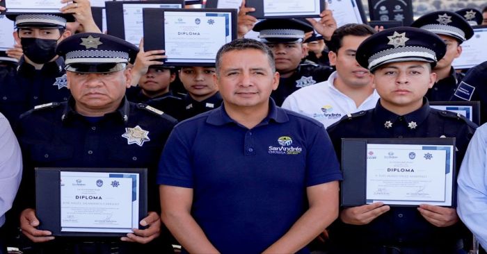 Fortalecen en San Andrés Cholula a la Secretaría de Seguridad Pública Municipal