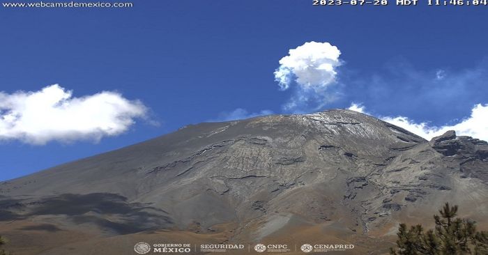 Continúa actividad del Popocatépetl, semáforo permanece en amarillo Fase 2