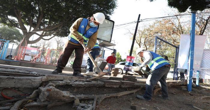 Realizan más de 2 mil intervenciones en mantenimiento de Parque Públicos en Puebla