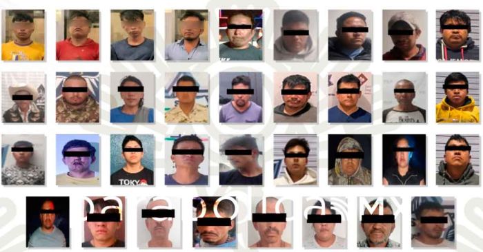 Detiene Policía estatal a 37 probables delincuentes en los últimos 15 días