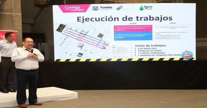 Rehabilitarán calles del primer cuadro de la ciudad este 8 de mayo