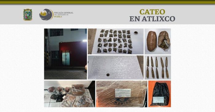 Detienen a Javier N. y Jesús N. en un centro nocturno de Atlixco con drogas