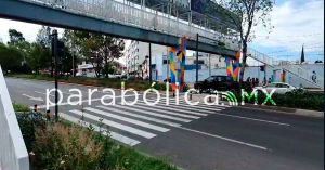 Defiende Adán Domínguez nuevo cruce peatonal sobre la Recta a Cholula