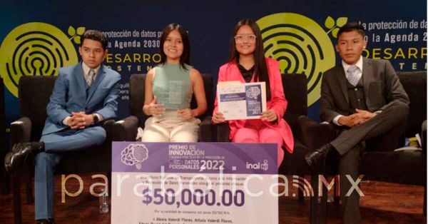 Ganan estudiantes de la BUAP el Premio a la Innovaci&oacute;n en materia de Datos Personales 2022
