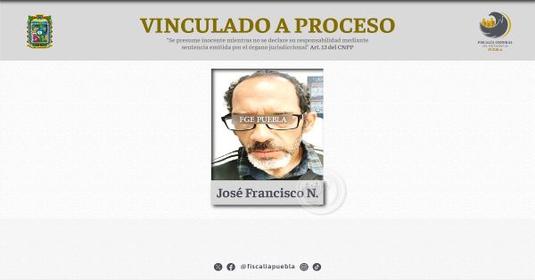 Vinculan a proceso a José Francisco N. por delitos contra la salud y robo a comercio