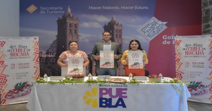 Anuncian Feria del Chile en Nogada de Tehuacán