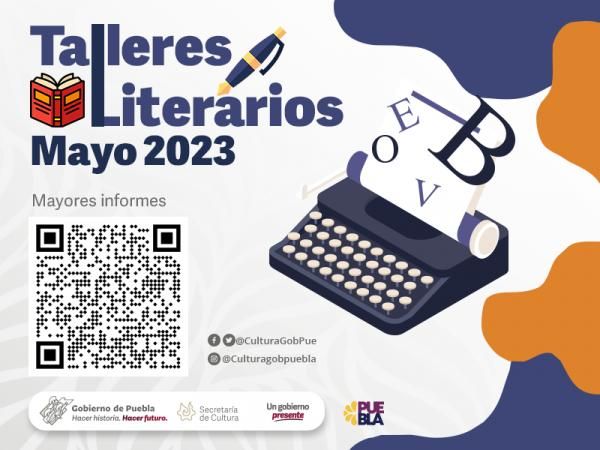 Con talleres, gobierno de Puebla promueve creación literaria en el estado