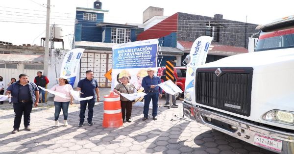 Realizan acciones de rehabilitación en calles de Concepción Guadalupe