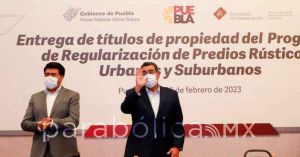Damos continuidad al Programa de Regularización de Predios de Miguel Barbosa: Segob
