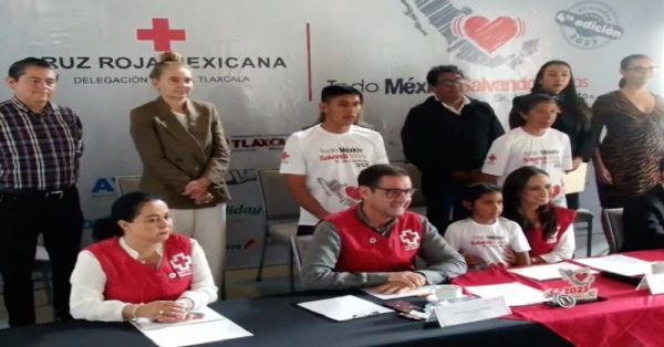 Anuncian en Tlaxcala carrera de la Cruz Roja Salvando Vidas