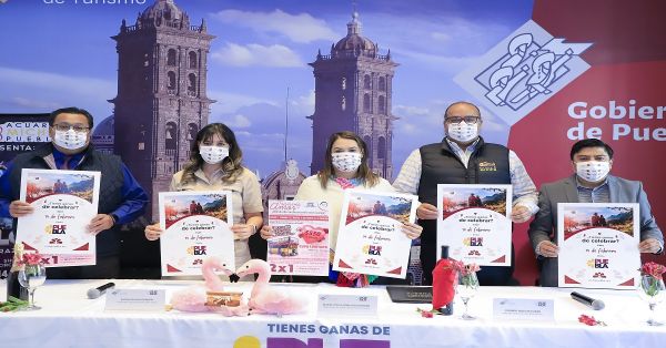 Anuncian diversos atractivos para festejar el “Día del amor y la amistad” en Puebla