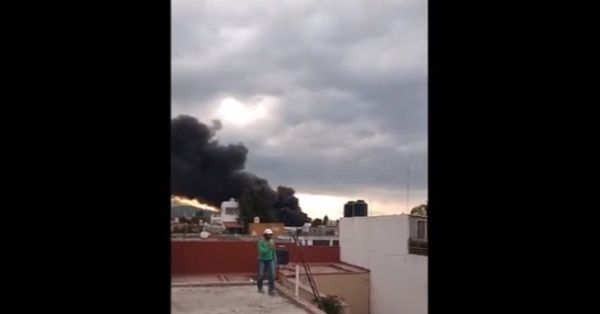 Reportan fuerte explosión en San Pedro Cholula