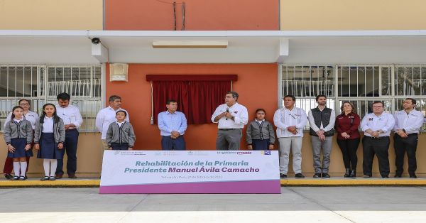 Realizan acciones de mejoramiento a escuelas en Tehuacán