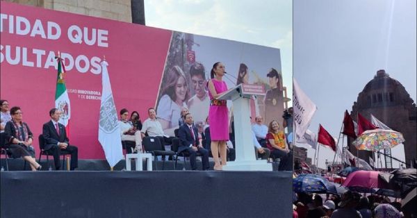 Se despide Sheinbaum de CDMX para que "una mujer encabece los destinos de la nación"