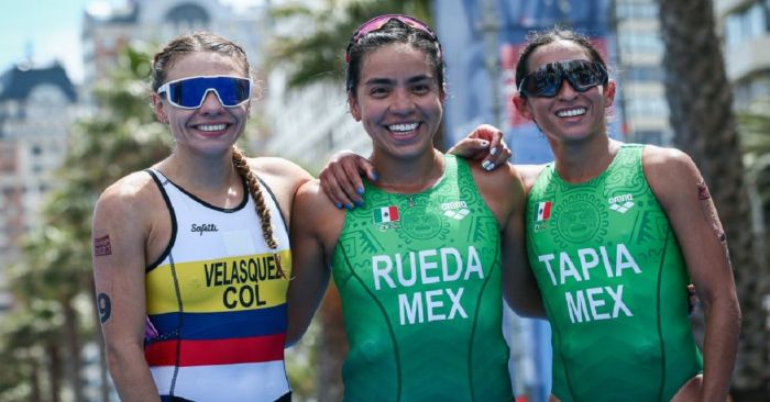 Logra el oro México en triatlón femenil en Panamericanos