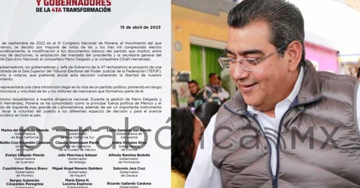 Acusan Sergio Salomón y gobernadores intromisión del TEPJF en Morena