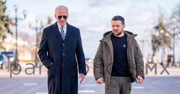 Visita Joe Biden a Zelensky en Ucrania tras un año del inicio de la guerra