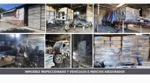 Catea FGE predio en Atlixco; hallan trailers desvalijados y cemento robado