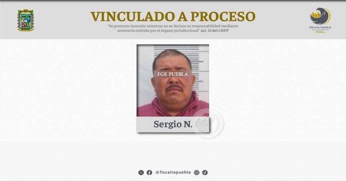 Envían a prisión preventiva a Sergio N., presunto responsable del delito de homicidio calificado