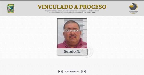 Envían a prisión preventiva a Sergio N., presunto responsable del delito de homicidio calificado