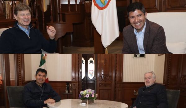 Placea Eduardo Rivera en Puebla a dos presidenciables de la oposici&oacute;n