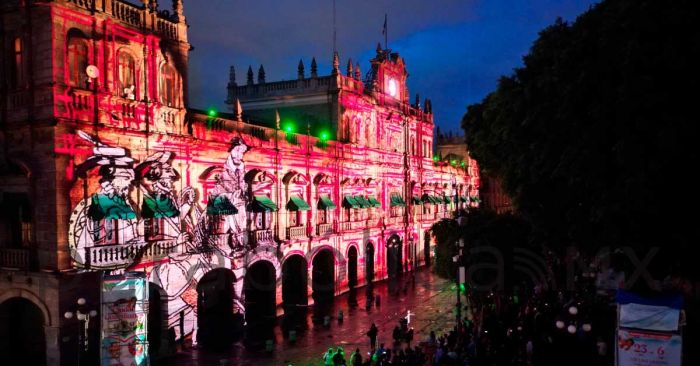 Presentan nuevo videomapping “Puebla: Ciudad de Guardianes”