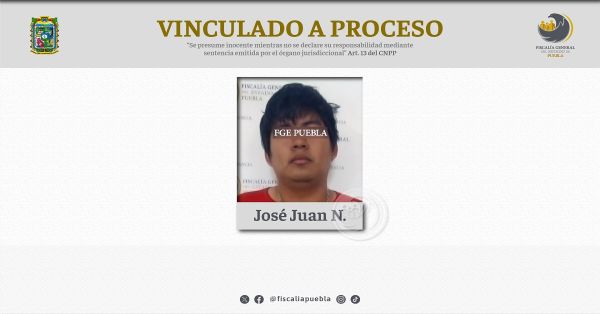 Detienen a José Juan N., presunto responsable del delito de homicidio calificado