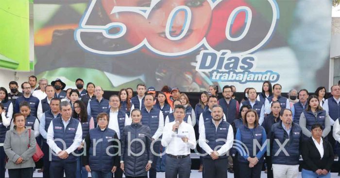 Ofrece Eduardo Rivera informe de sus primeros 500 días de gobierno