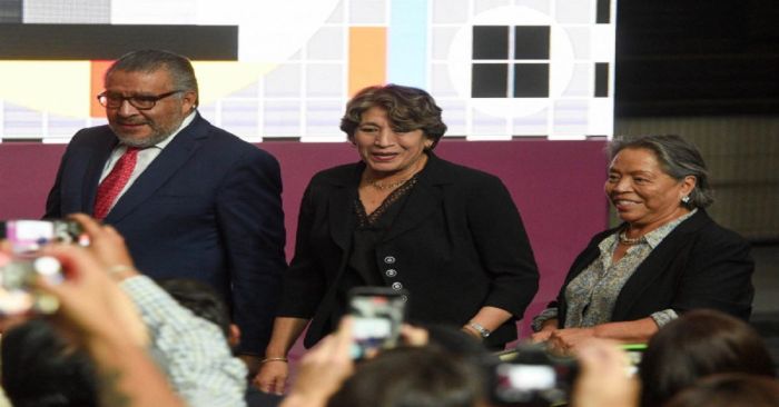 Toma protesta Delfina Gómez como gobernadora de Edomex