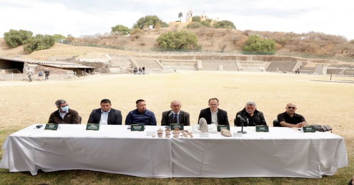 Suman esfuerzos INAH y San Andrés para preservar zona arqueológica de Cholula