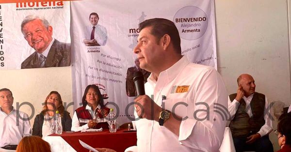 Camina Morena en Unidad en Puebla: Armenta