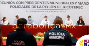 Asisten gobernador, Segob y SSP a encuentro con ediles y mandos policiales en Xicotepec