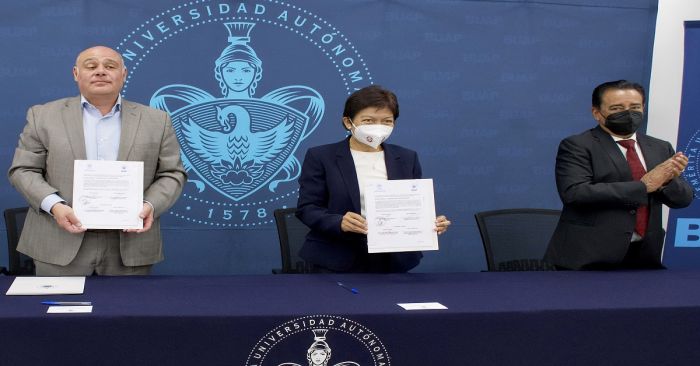 Firma BUAP convenio de colaboración con Fundación Mexicana para la Salud