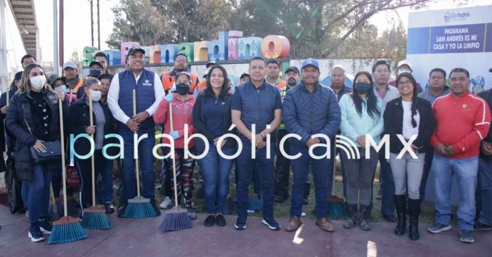 Lleva Edmundo Tlatehui jornadas de limpieza a Tlaxcalancingo