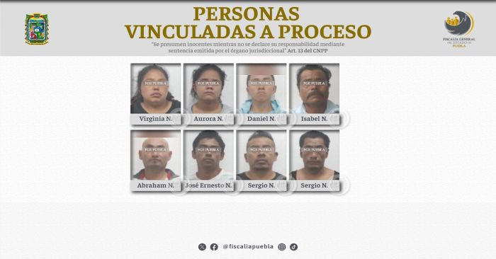 Vinculan a proceso a ocho implicados en el delito de privación ilegal de la libertad