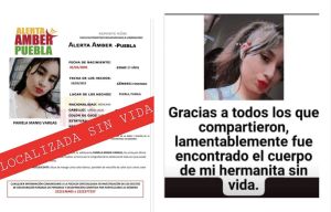 Localizan sin vida a la menor Pamela, desapareció hace unos días en San Miguel Mayorazgo