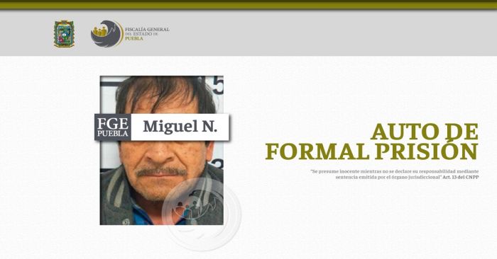 Detienen a Miguel N. por el delito de homicidio calificado