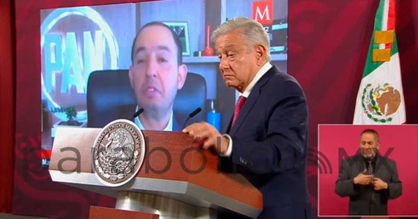 Exhorta AMLO al PAN a aclarar contratos de “recursos humanos” con García Luna