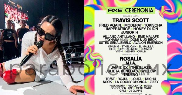 Revela Ceremonia 2023 cartel oficial con Travis Scott y Rosalía