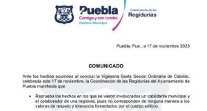 Promete ayuntamiento de Puebla “tomar medidas” tras agresiones de regidor Mantilla