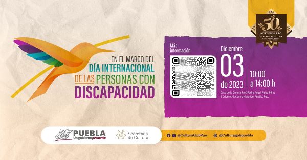 Conmemorarán en Puebla el Día Internacional de las Personas con Discapacidad