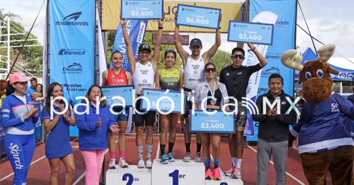 Acuden cientos al Duatlón 2023 de San Andrés Cholula