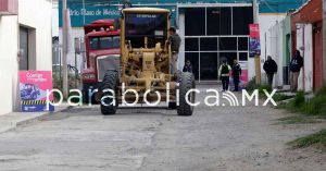 Arranca el ayuntamiento de Puebla obras viales en San Jerónimo Caleras