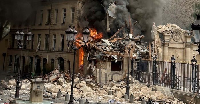 Deja explosión en edificio de París al menos 16 heridos