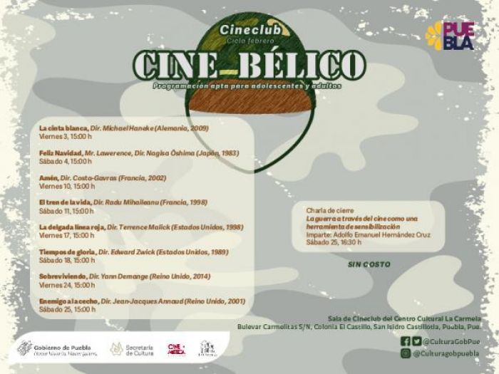 Programa Cultura ciclo de cine en el Centro Cultural “La Carmela”