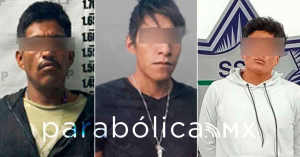 Caen tres hombres con marihuana y cristal en Puebla y Amozoc