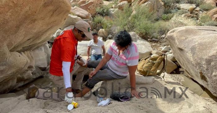 Abandona supuesto guía a mexicanos en desierto de La Rumorosa